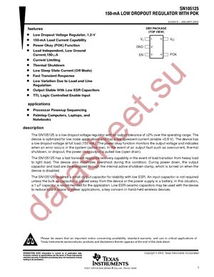 SN105125DBVR datasheet  